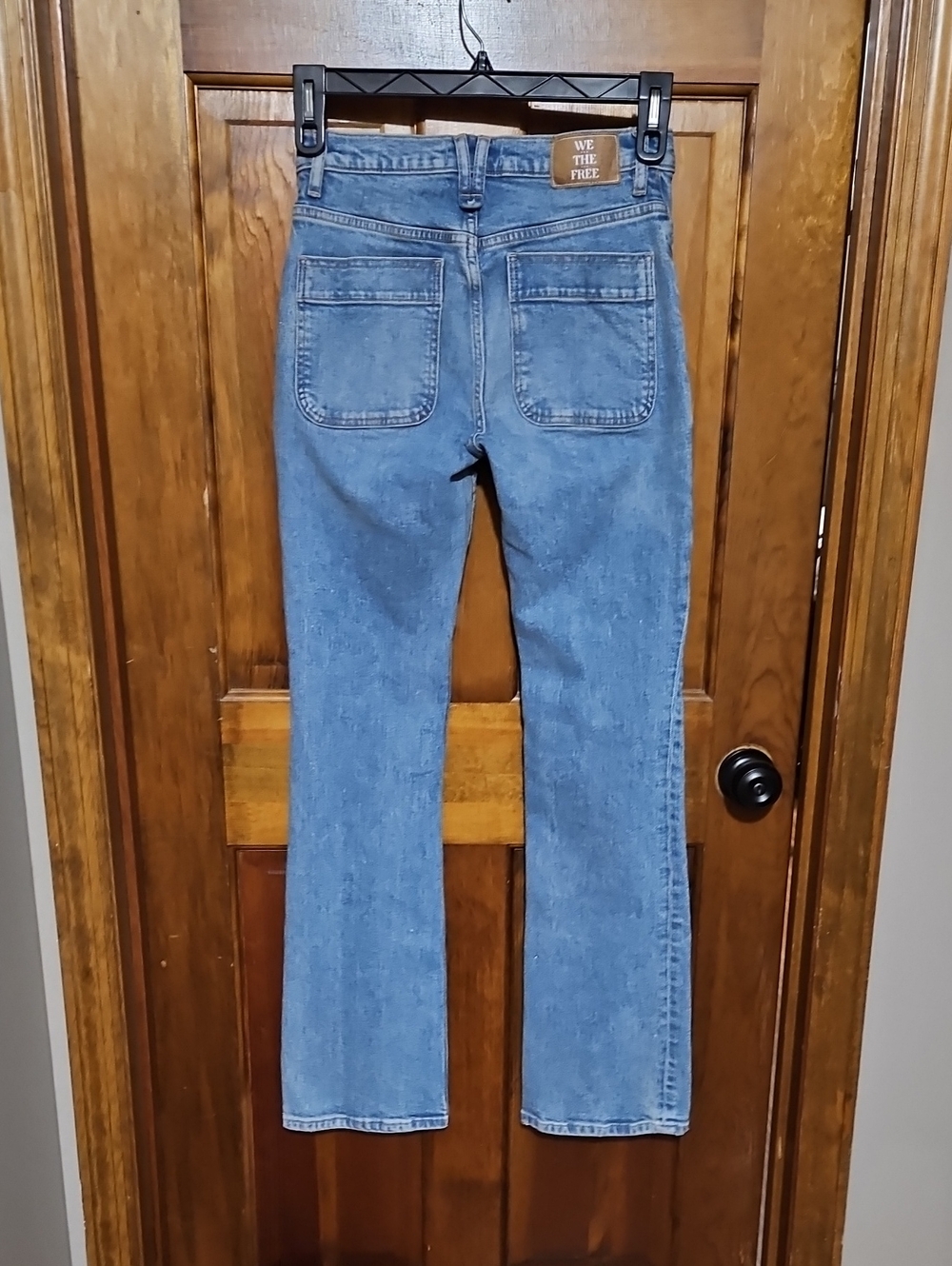 Free People We The Free Slim Patch Pocket Boot-Cut Jeans - Picture 5 of 9